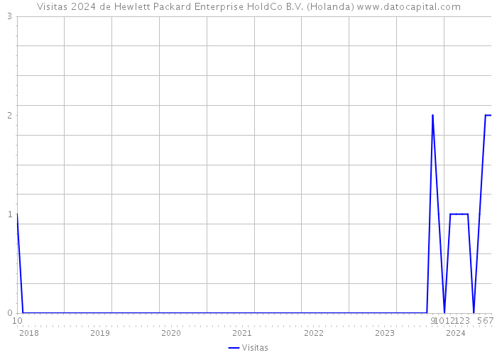 Visitas 2024 de Hewlett Packard Enterprise HoldCo B.V. (Holanda) 