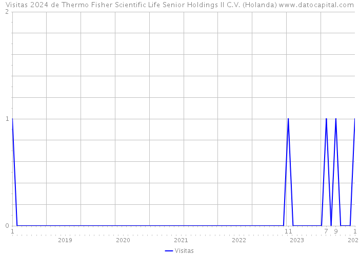 Visitas 2024 de Thermo Fisher Scientific Life Senior Holdings II C.V. (Holanda) 