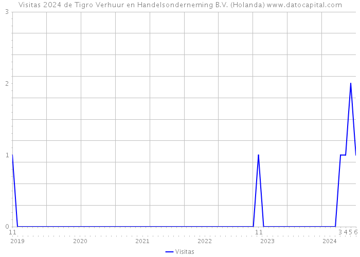 Visitas 2024 de Tigro Verhuur en Handelsonderneming B.V. (Holanda) 