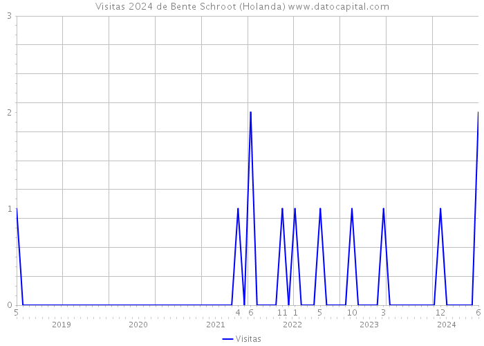 Visitas 2024 de Bente Schroot (Holanda) 