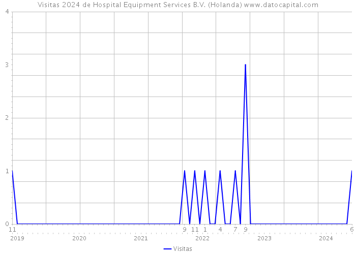 Visitas 2024 de Hospital Equipment Services B.V. (Holanda) 