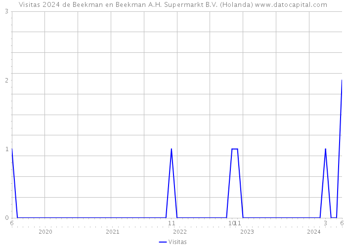 Visitas 2024 de Beekman en Beekman A.H. Supermarkt B.V. (Holanda) 