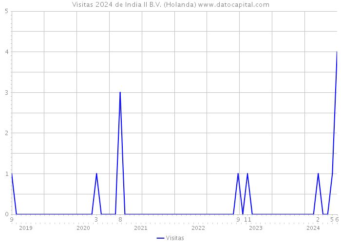 Visitas 2024 de India II B.V. (Holanda) 