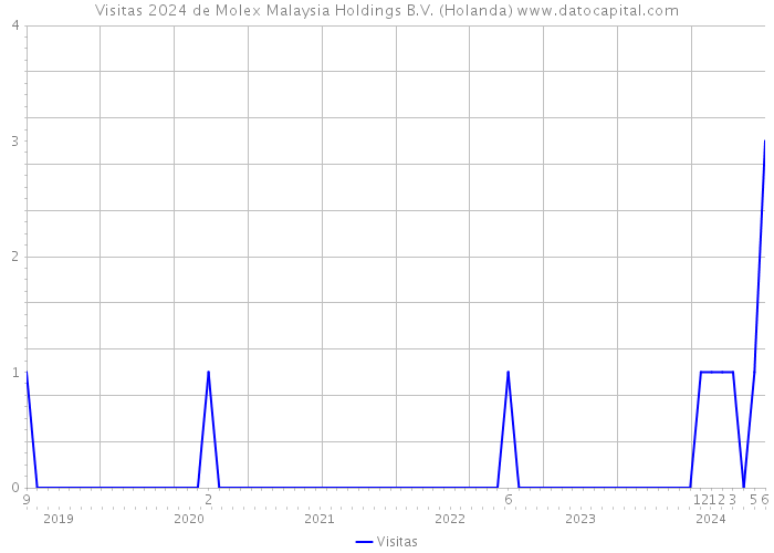 Visitas 2024 de Molex Malaysia Holdings B.V. (Holanda) 