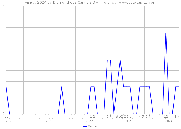 Visitas 2024 de Diamond Gas Carriers B.V. (Holanda) 