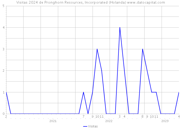 Visitas 2024 de Pronghorn Resources, Incorporated (Holanda) 
