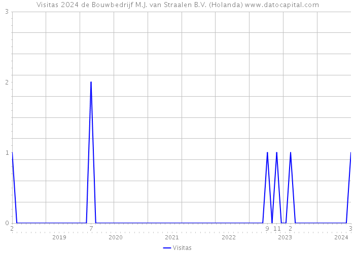 Visitas 2024 de Bouwbedrijf M.J. van Straalen B.V. (Holanda) 