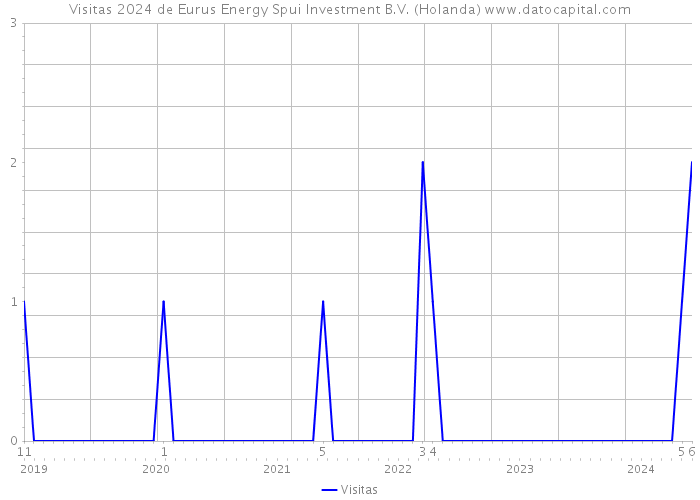 Visitas 2024 de Eurus Energy Spui Investment B.V. (Holanda) 