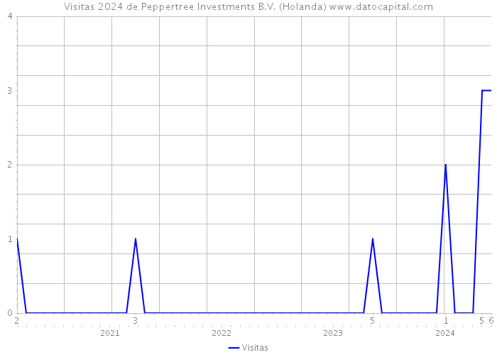 Visitas 2024 de Peppertree Investments B.V. (Holanda) 