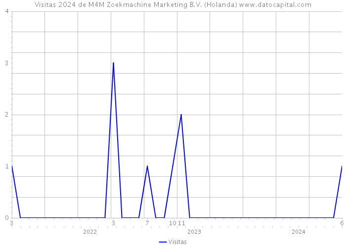 Visitas 2024 de M4M Zoekmachine Marketing B.V. (Holanda) 