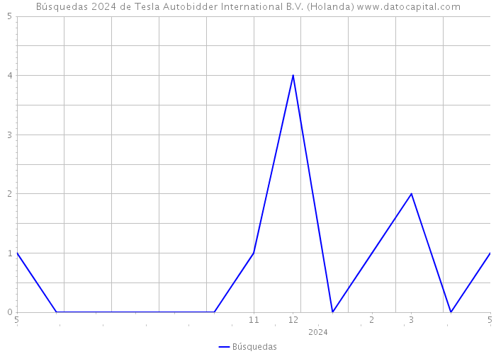 Búsquedas 2024 de Tesla Autobidder International B.V. (Holanda) 