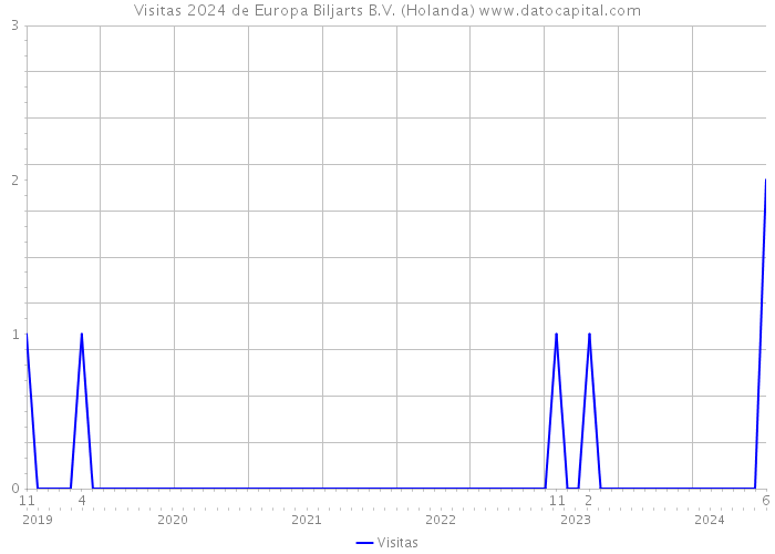 Visitas 2024 de Europa Biljarts B.V. (Holanda) 