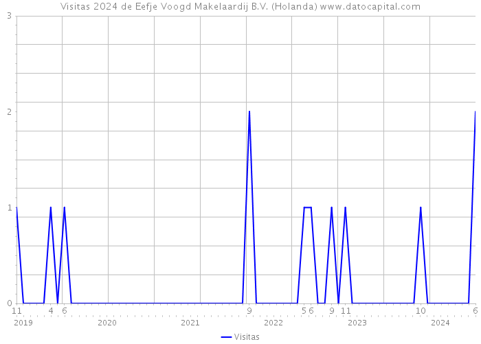 Visitas 2024 de Eefje Voogd Makelaardij B.V. (Holanda) 