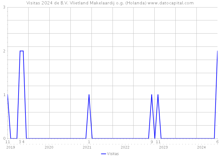 Visitas 2024 de B.V. Vlietland Makelaardij o.g. (Holanda) 