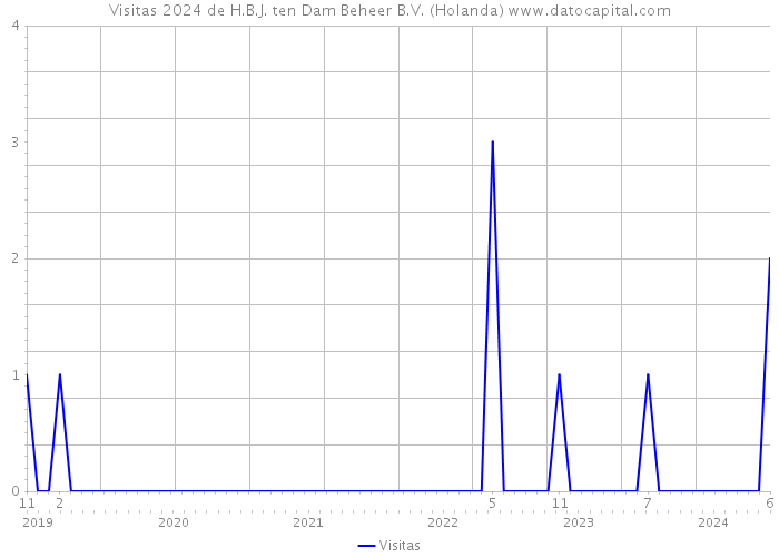 Visitas 2024 de H.B.J. ten Dam Beheer B.V. (Holanda) 