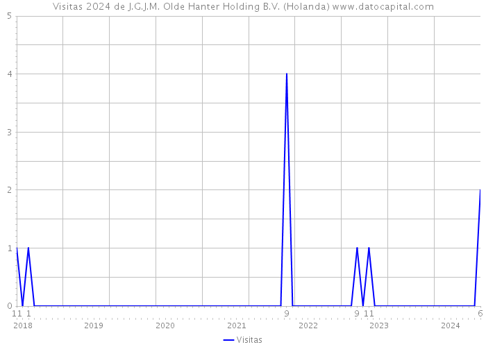 Visitas 2024 de J.G.J.M. Olde Hanter Holding B.V. (Holanda) 