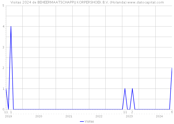 Visitas 2024 de BEHEERMAATSCHAPPIJ KORPERSHOEK B.V. (Holanda) 