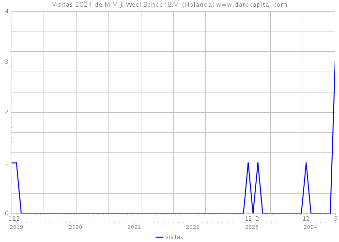 Visitas 2024 de M.M.J. Weel Beheer B.V. (Holanda) 