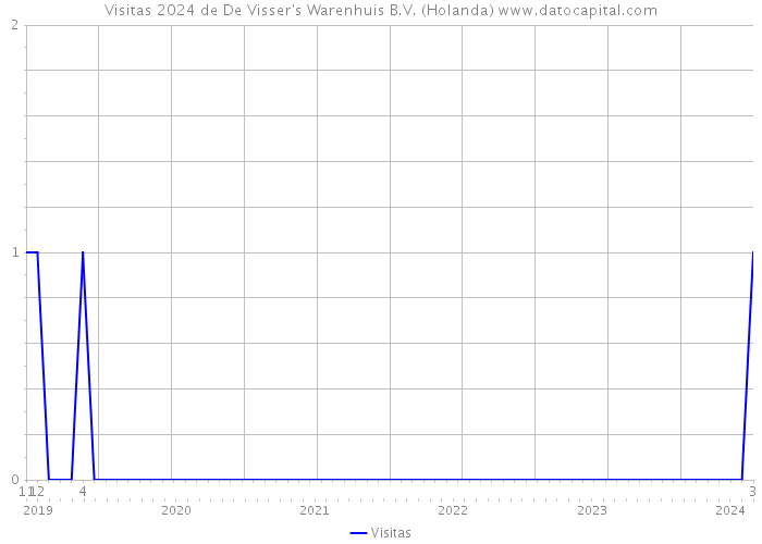 Visitas 2024 de De Visser's Warenhuis B.V. (Holanda) 