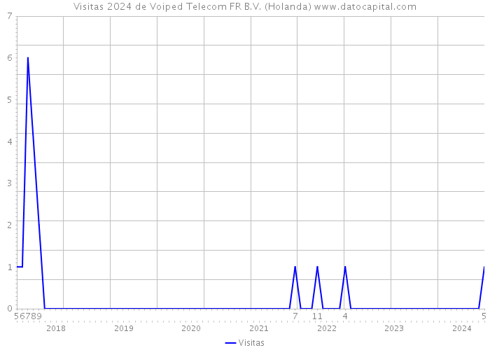 Visitas 2024 de Voiped Telecom FR B.V. (Holanda) 