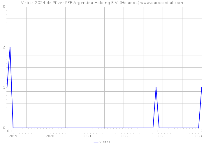 Visitas 2024 de Pfizer PFE Argentina Holding B.V. (Holanda) 