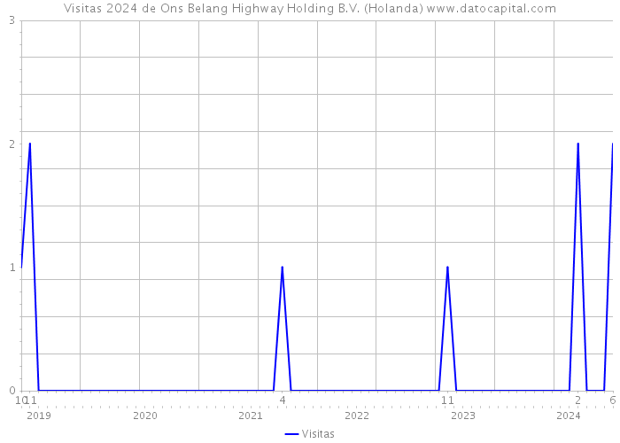 Visitas 2024 de Ons Belang Highway Holding B.V. (Holanda) 