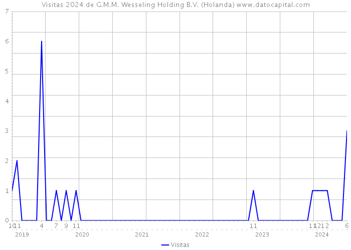 Visitas 2024 de G.M.M. Wesseling Holding B.V. (Holanda) 