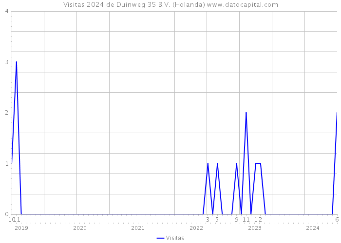 Visitas 2024 de Duinweg 35 B.V. (Holanda) 