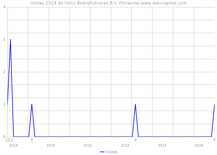 Visitas 2024 de Velco Bedrijfsvloeren B.V. (Holanda) 