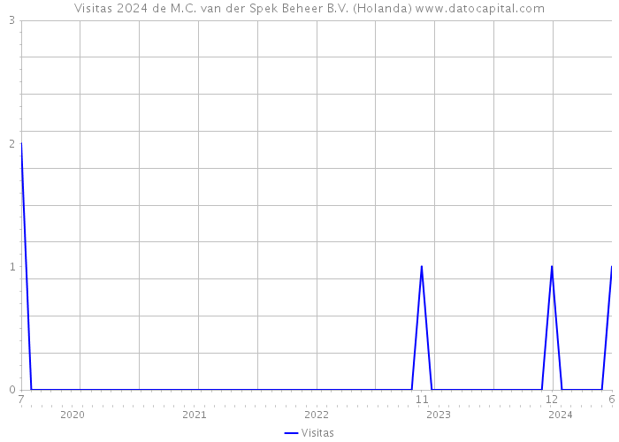 Visitas 2024 de M.C. van der Spek Beheer B.V. (Holanda) 