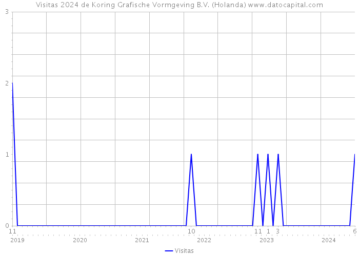 Visitas 2024 de Koring Grafische Vormgeving B.V. (Holanda) 