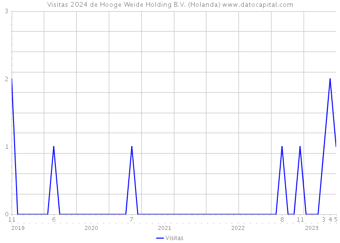 Visitas 2024 de Hooge Weide Holding B.V. (Holanda) 