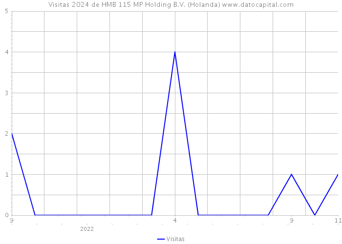 Visitas 2024 de HMB 115 MP Holding B.V. (Holanda) 