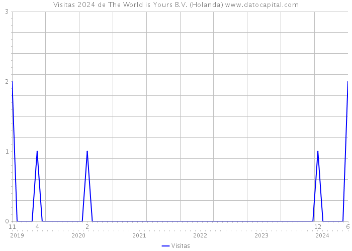 Visitas 2024 de The World is Yours B.V. (Holanda) 