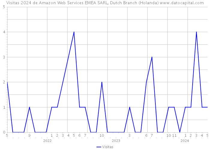Visitas 2024 de Amazon Web Services EMEA SARL, Dutch Branch (Holanda) 