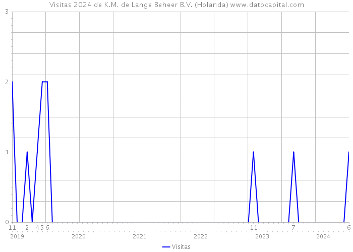 Visitas 2024 de K.M. de Lange Beheer B.V. (Holanda) 