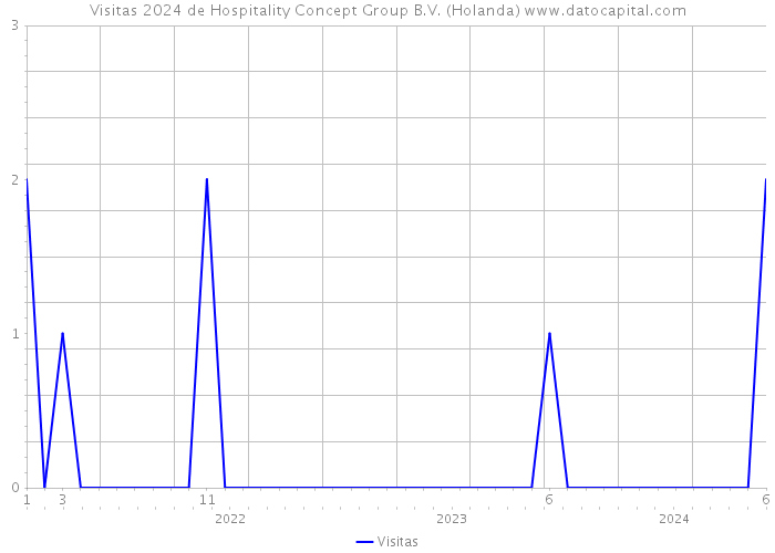 Visitas 2024 de Hospitality Concept Group B.V. (Holanda) 