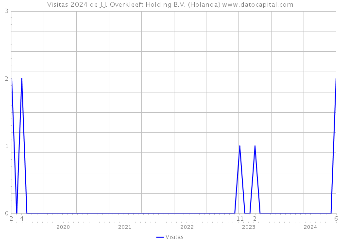 Visitas 2024 de J.J. Overkleeft Holding B.V. (Holanda) 