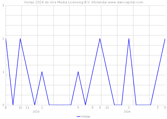 Visitas 2024 de Vice Media Licensing B.V. (Holanda) 