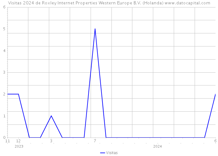 Visitas 2024 de Roxley Internet Properties Western Europe B.V. (Holanda) 
