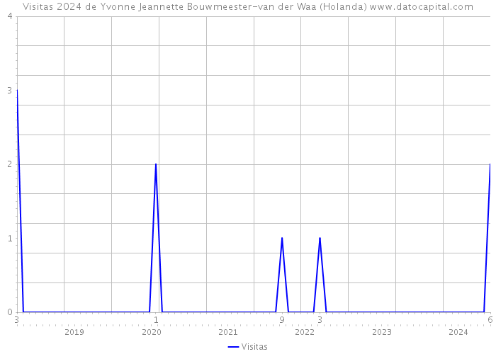 Visitas 2024 de Yvonne Jeannette Bouwmeester-van der Waa (Holanda) 