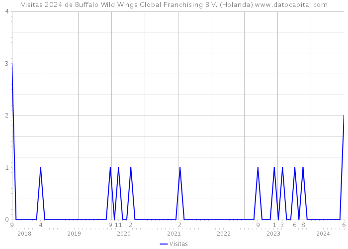 Visitas 2024 de Buffalo Wild Wings Global Franchising B.V. (Holanda) 