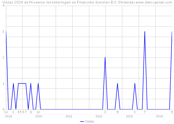 Visitas 2024 de Pricewise Verzekeringen en Financiële diensten B.V. (Holanda) 