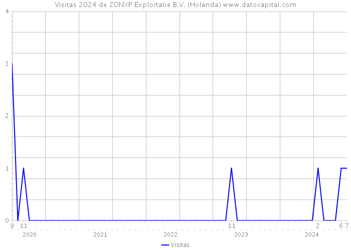 Visitas 2024 de ZONXP Exploitatie B.V. (Holanda) 