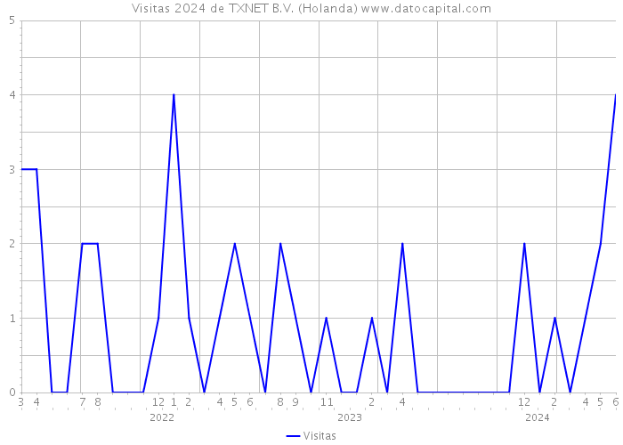 Visitas 2024 de TXNET B.V. (Holanda) 