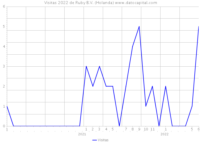 Visitas 2022 de Ruby B.V. (Holanda) 